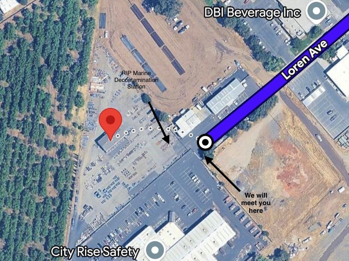 <strong>Chico CA</strong><br> <br> Bring your boat to our Chico decon station: <br> <br><strong>89 Loren Ave, Chico CA 95928 </strong> <br>(we will meet you at the gate)