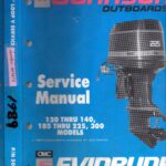 Used 1989 Johnson / Evinrude Service Manual for 120 thru 140 and 185 thru 225, 300 Models #507875