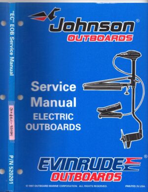 Used 1998 Johnson / Evinrude Service Manual for Electric outboard models (Foot and Hand controlled) #520201