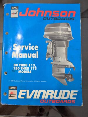 USED 1989 Johnson/Evinrude Service Manual 88HP-115HP, 150HP-175HP # 507874